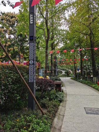 成都百花潭公園智慧路燈項目